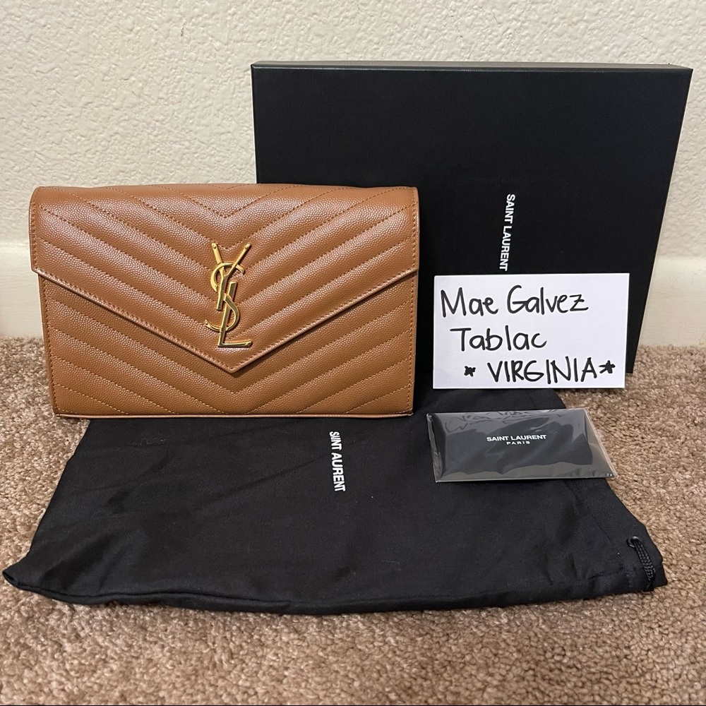 YSL Grain de Poudre Wallet on a Chain